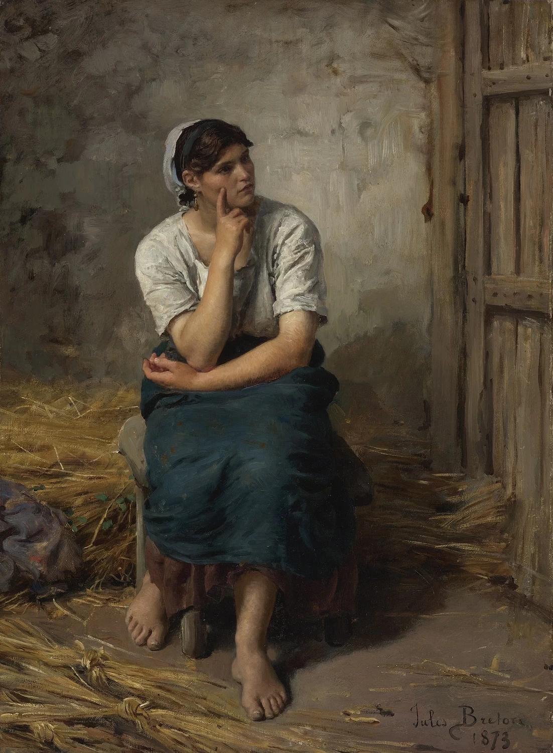 Contadina a riposo, 1873